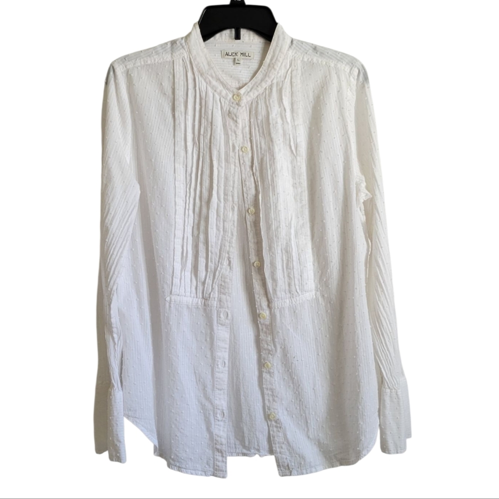 ALEX MILL Cotton Long Sleeve Lightweight Button Down L